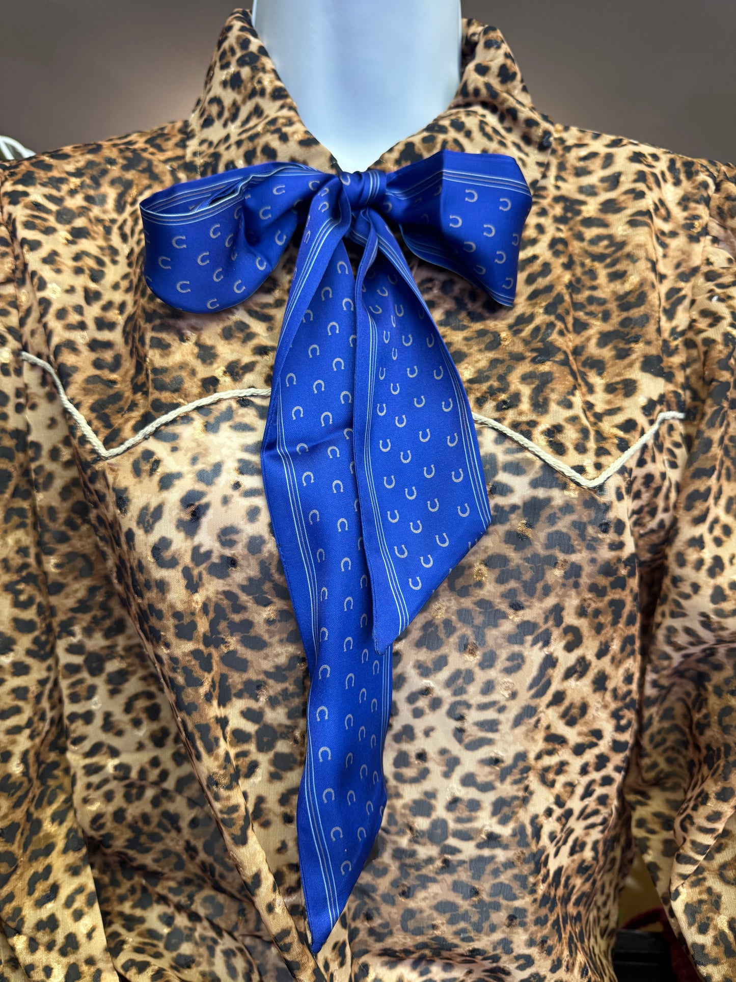 Royal Blue Horseshoe Twilly