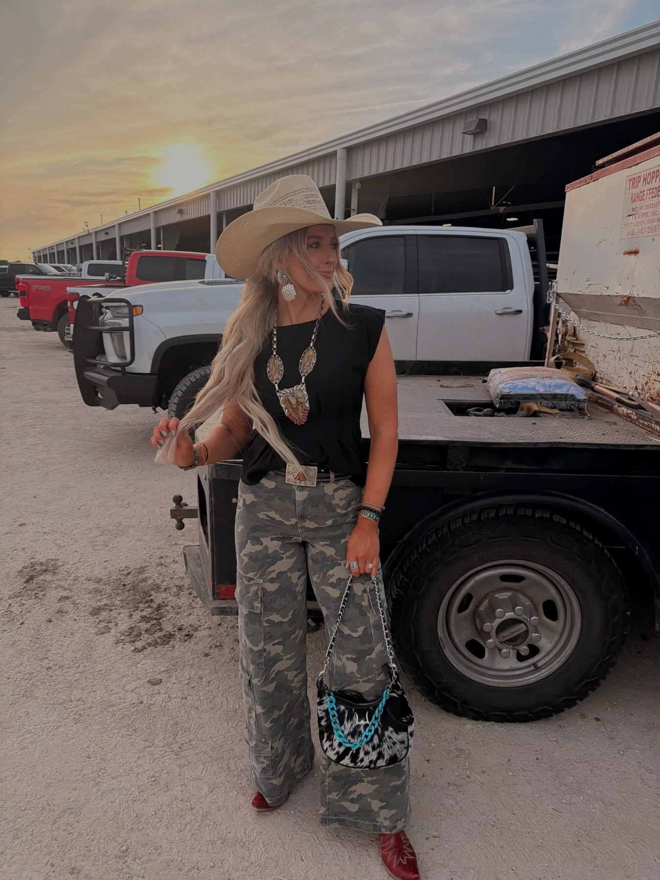 Wide Leg Camo Pants - Hidden- In stock