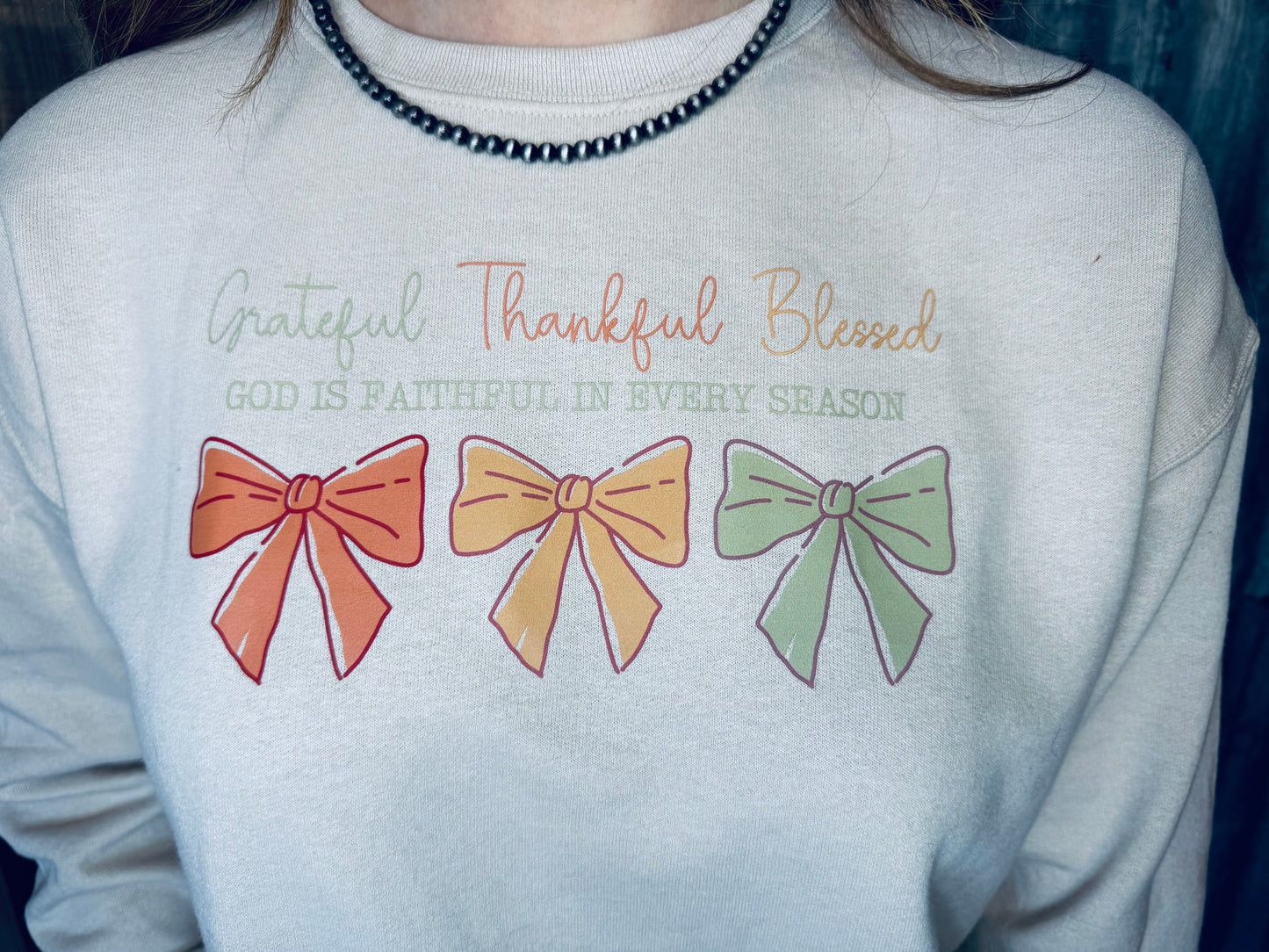 Grateful Thankful Blessed Sweatshirt