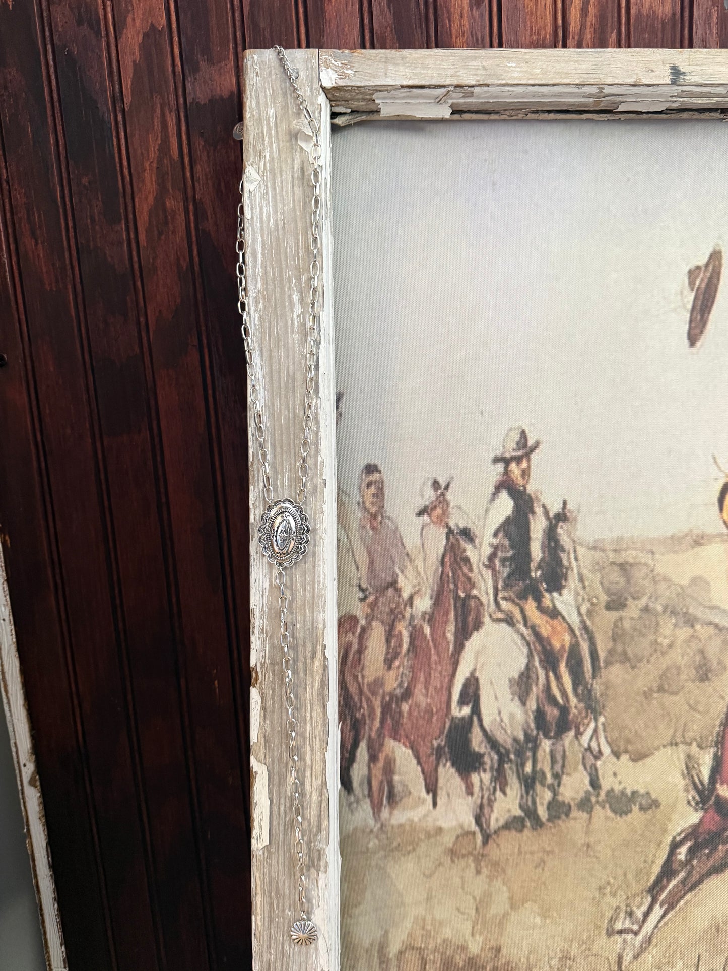 Silver Western Concho