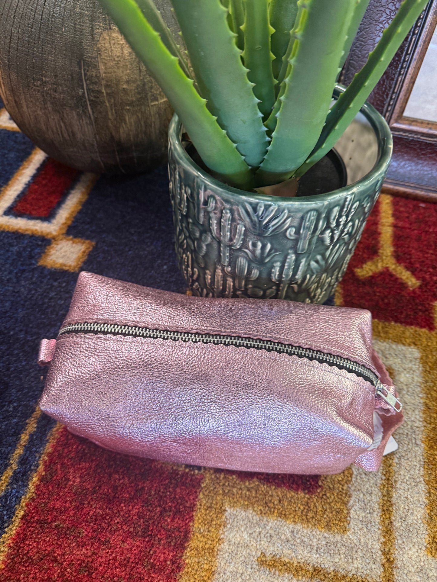 Pink pencil bag