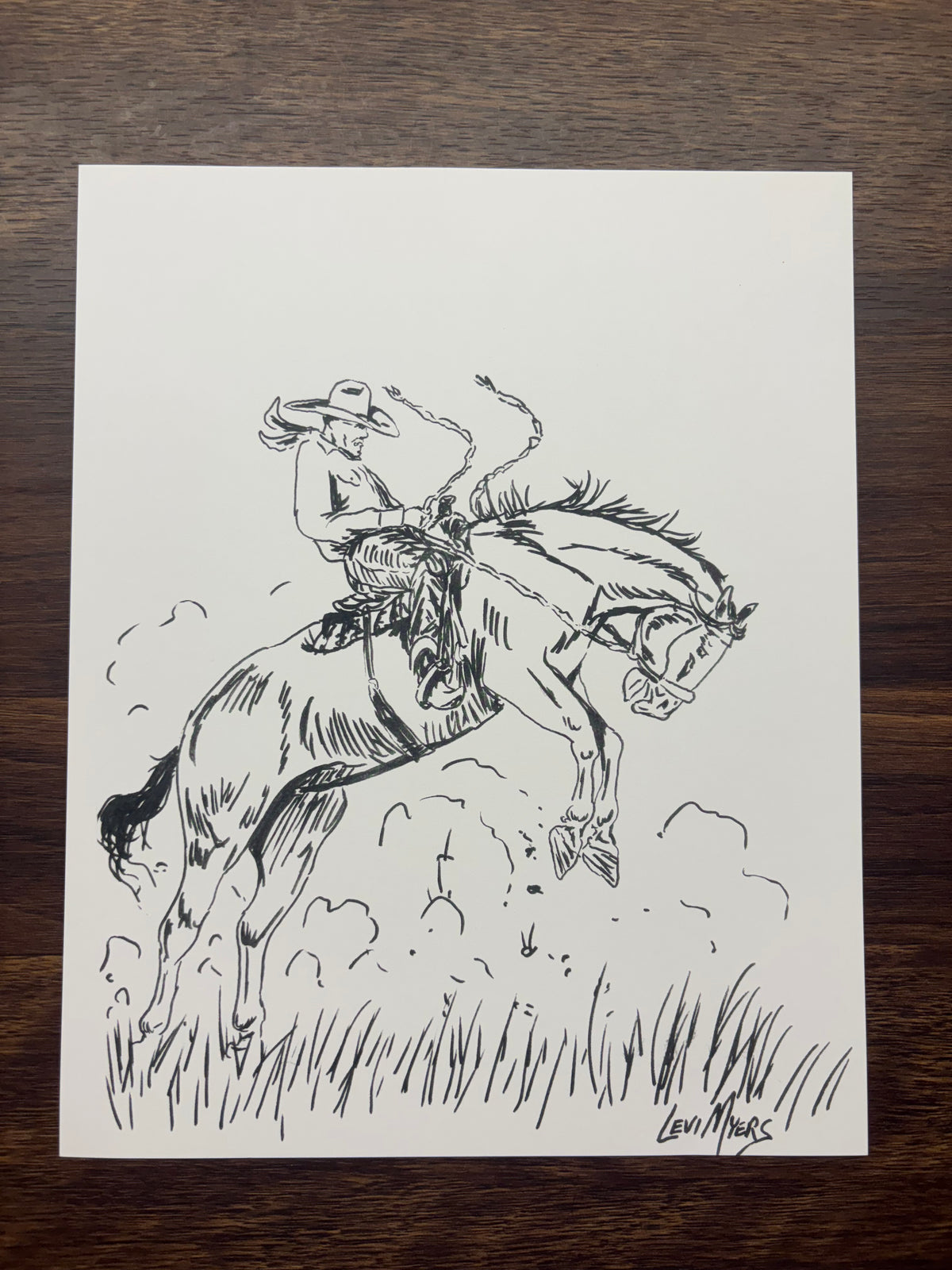 Bear Down Print by Levi Myers