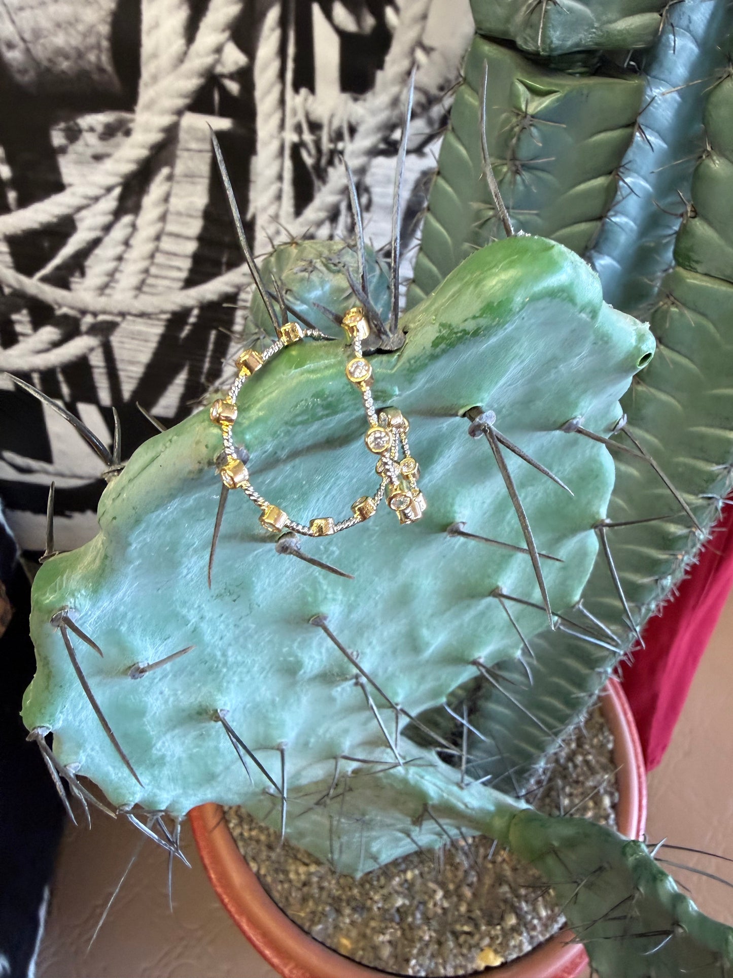 Crystal Hoops Gold or Mixed Metal