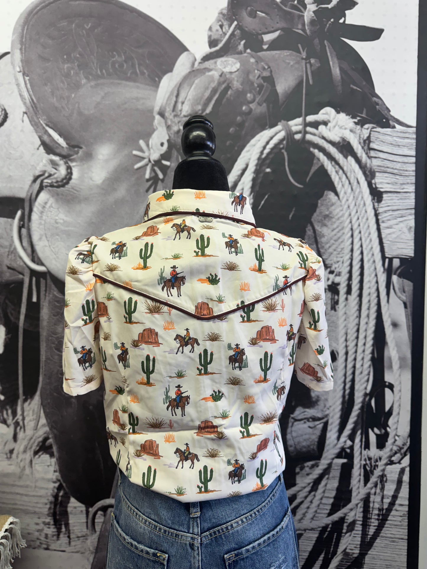 Desert Pearl Snap Blouse