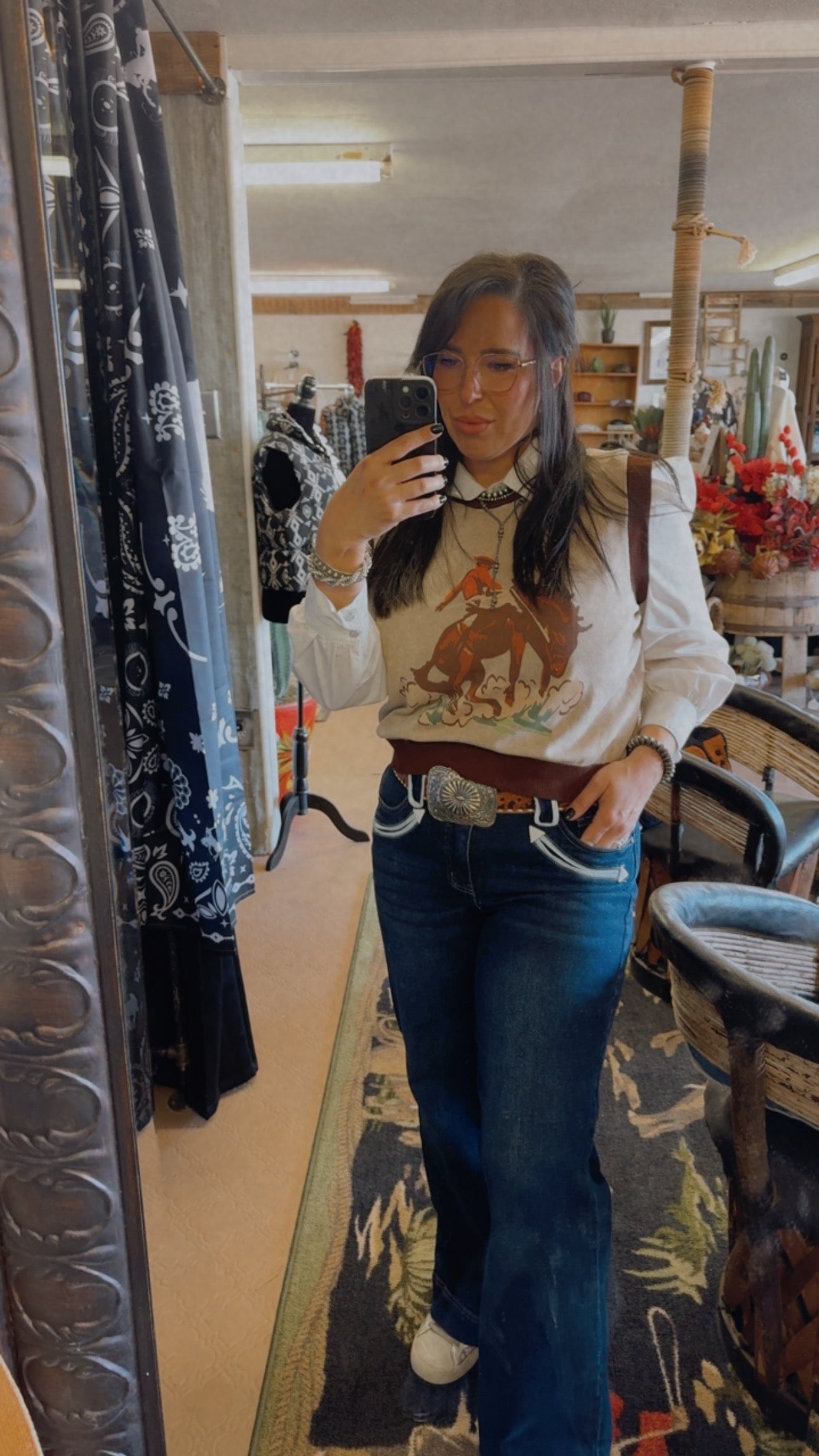 Bronc Rider Sweater Vest