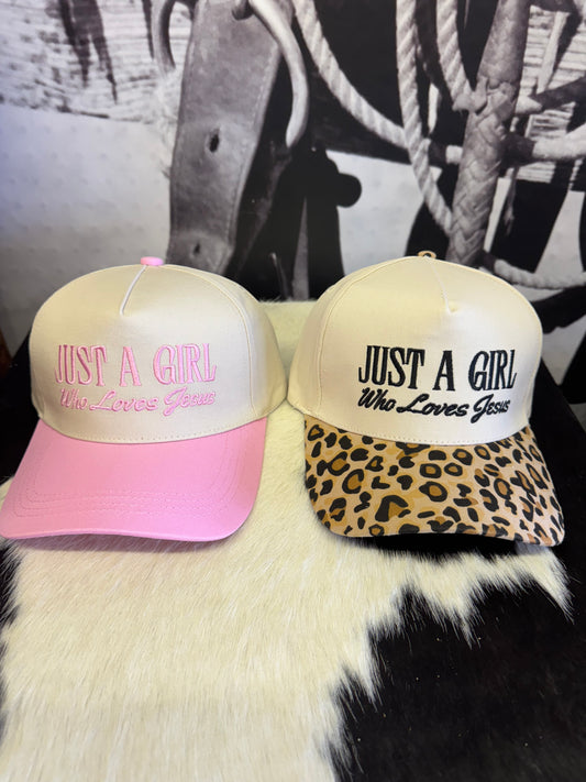 Just A Girl Who Loves Jesus Cap