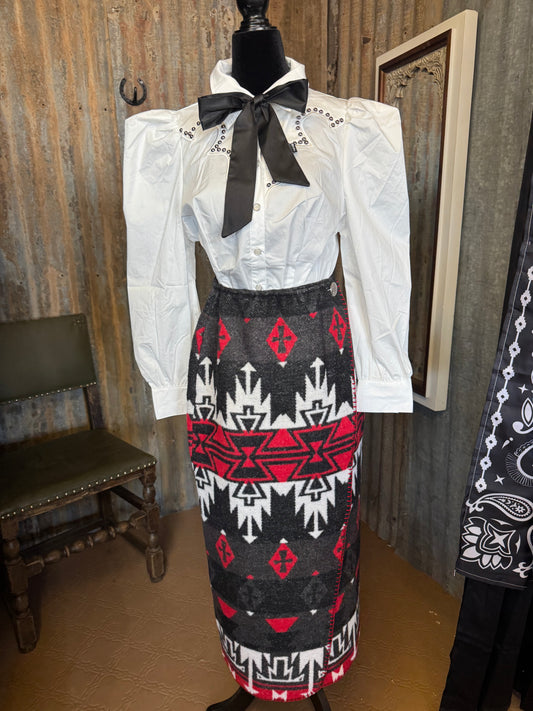 White Studded Pearl Snap