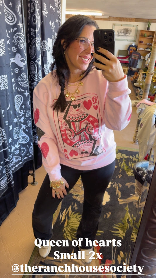 Queen Of Hearts Sweatshirt
