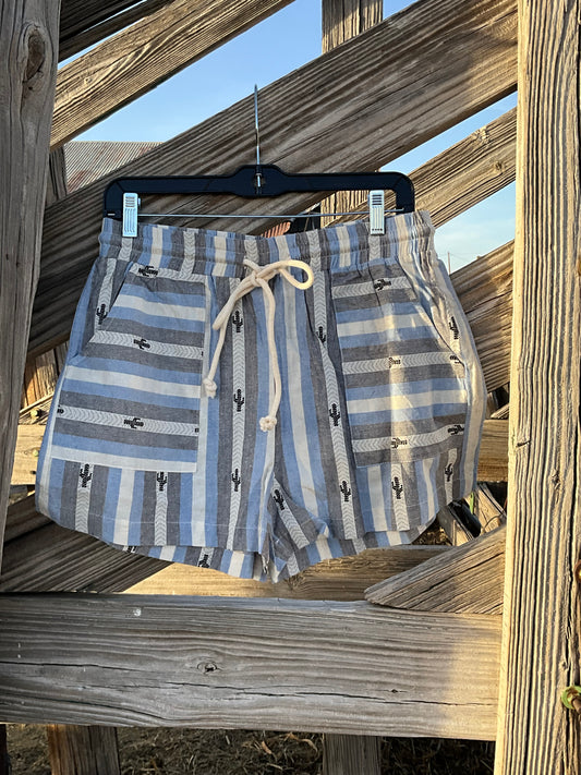 Cactus Striped Shorts