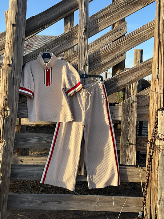 Quilted Tan- BOTTOMS ONLY LEFT