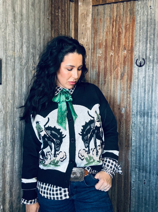 Bronc Rider Cardigan