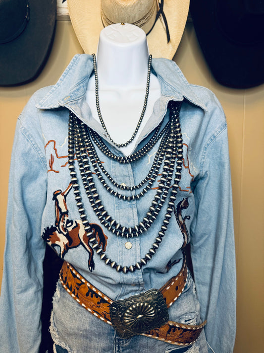 8 Strand Pearl Necklace