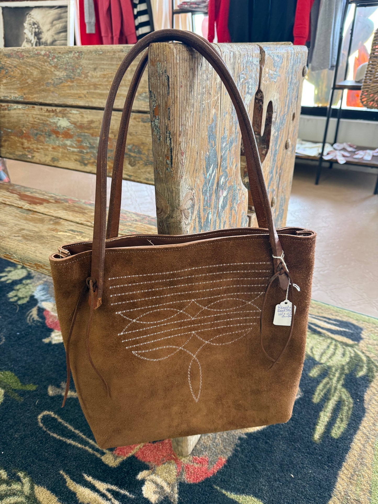 Rough out boot stitch  Purse