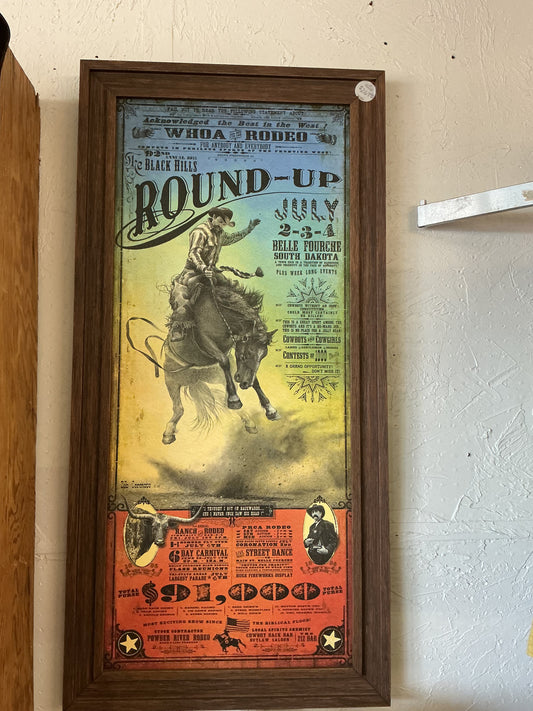 Framed Round-Up flyer