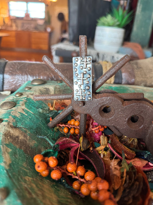 Cross Studded Ring