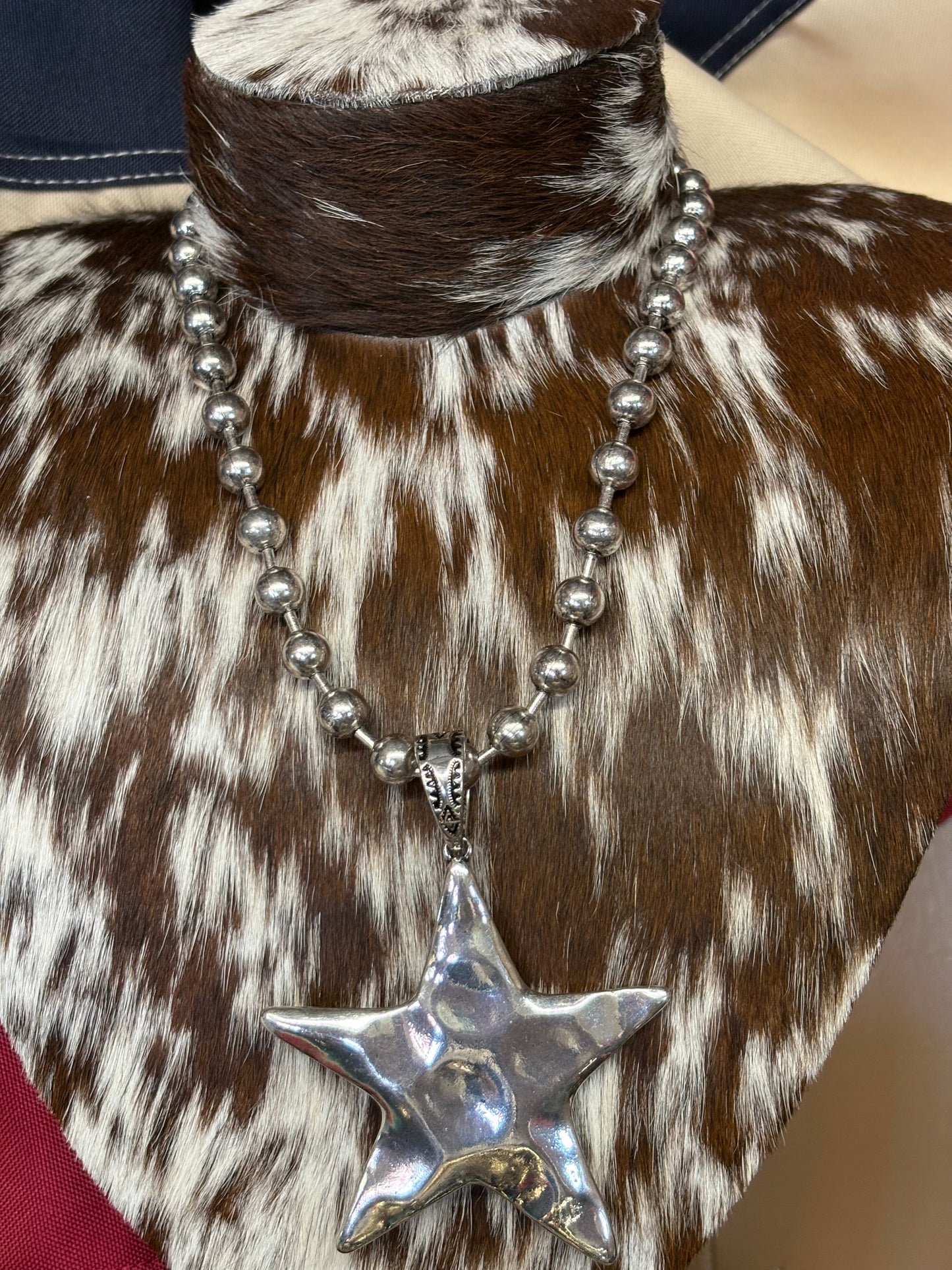 Hammered Star Necklace