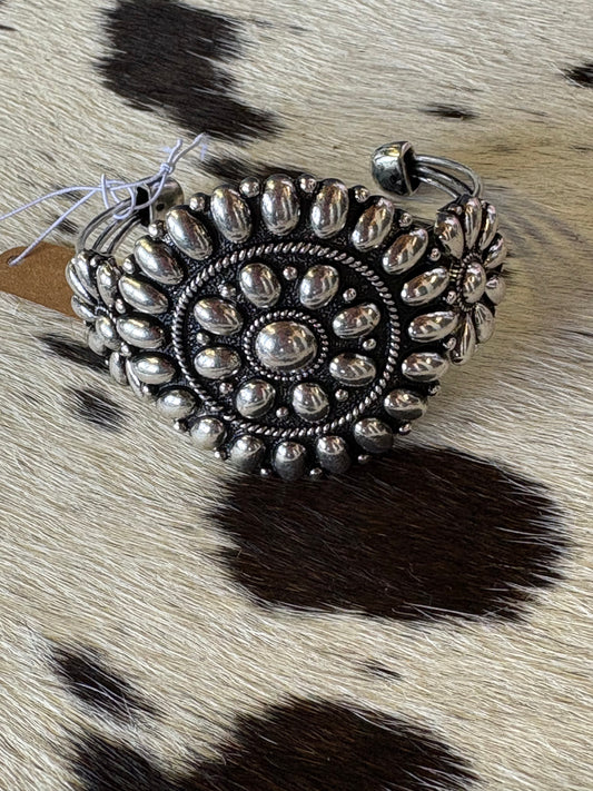 Silver Concho Cuff