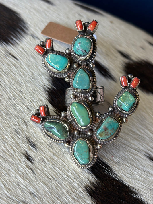 Prickly Pear Tibetan Silver Ring