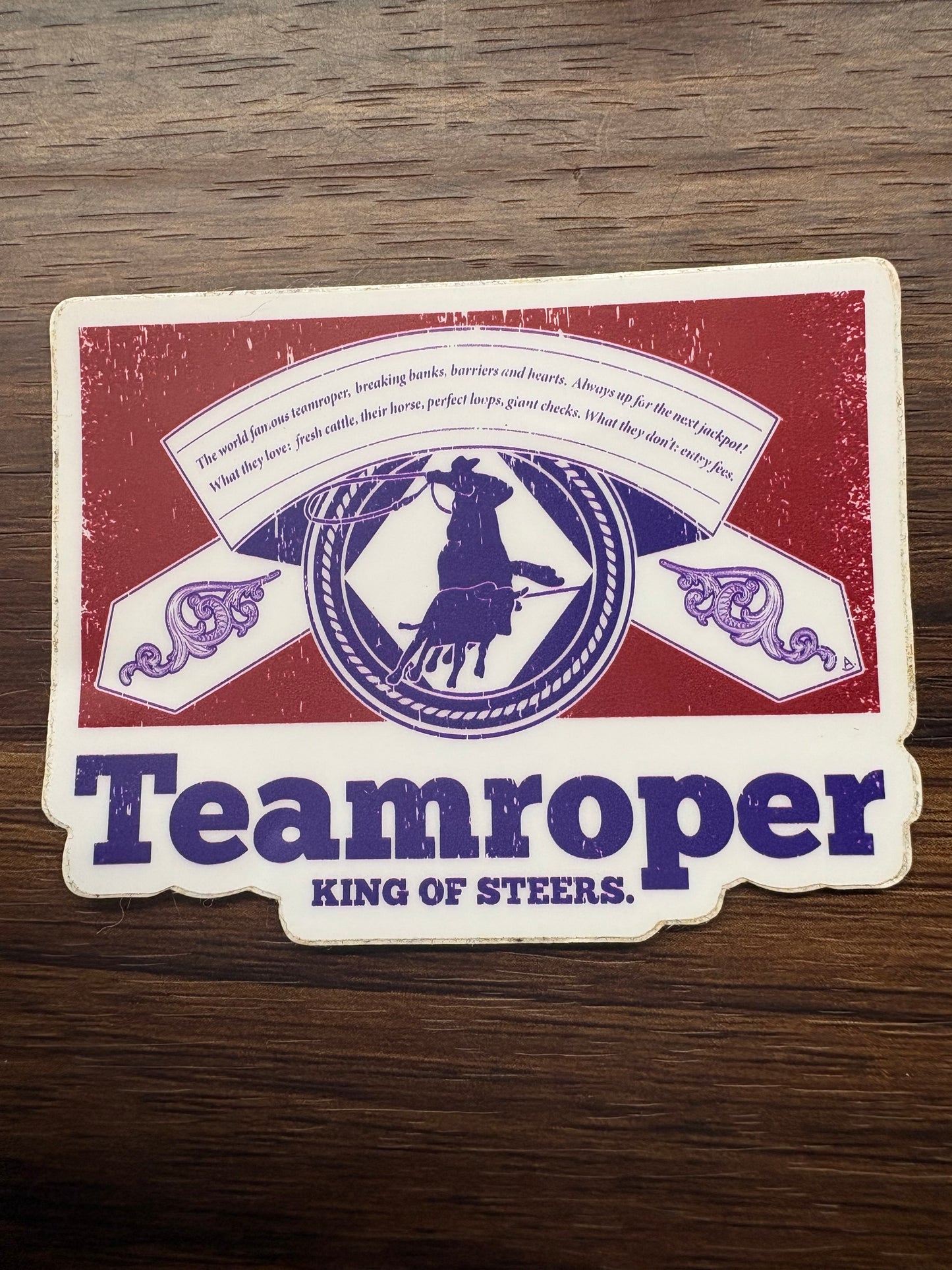 Teamroper sticker