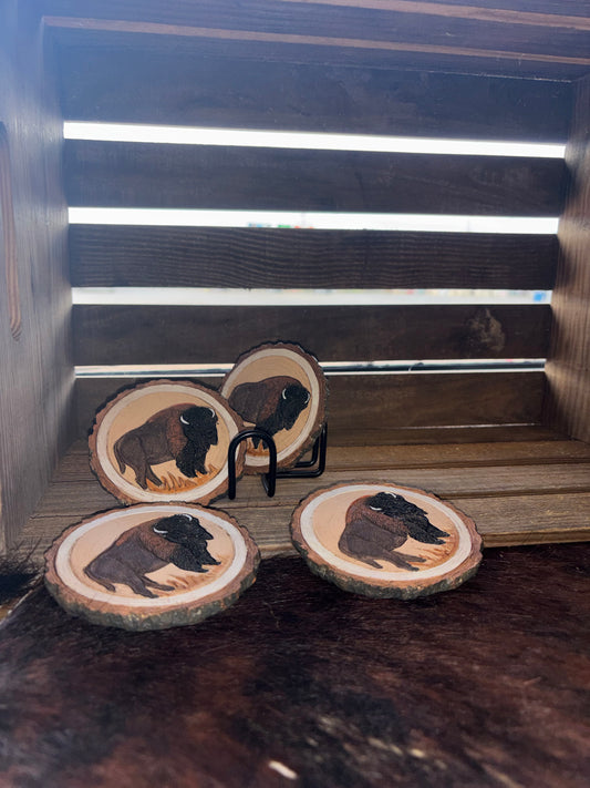 Bison Coasters