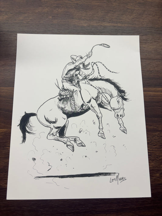 Crow Hop in a Crow Foot Print by Levi Myers