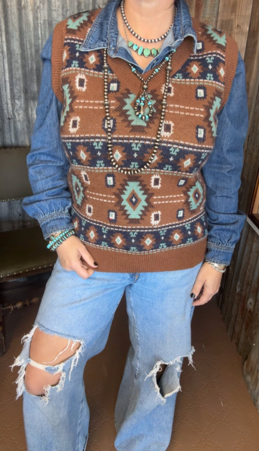 Southwest Sweater Vest