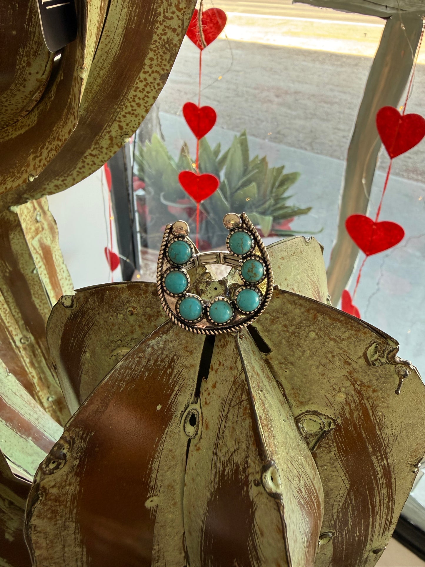 Turquoise Horse Shoe Ring