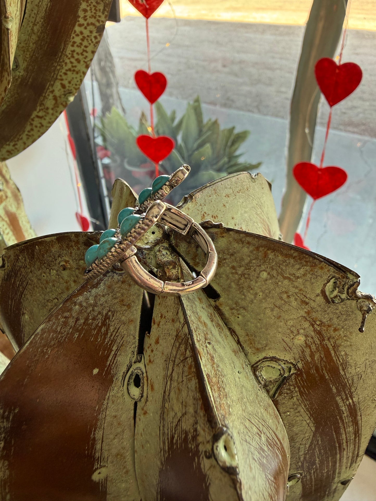 Turquoise Horse Shoe Ring