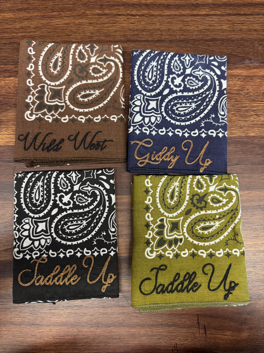 Embroidered Bandana- Assortment