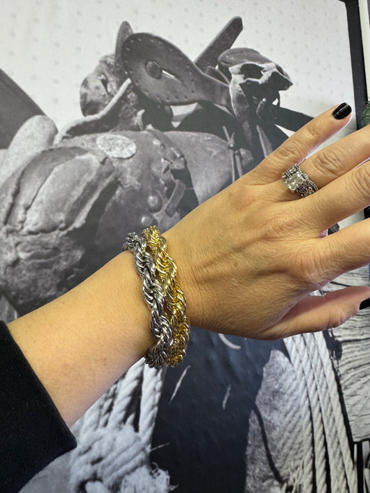 Rope Bracelets- Gold or Silver