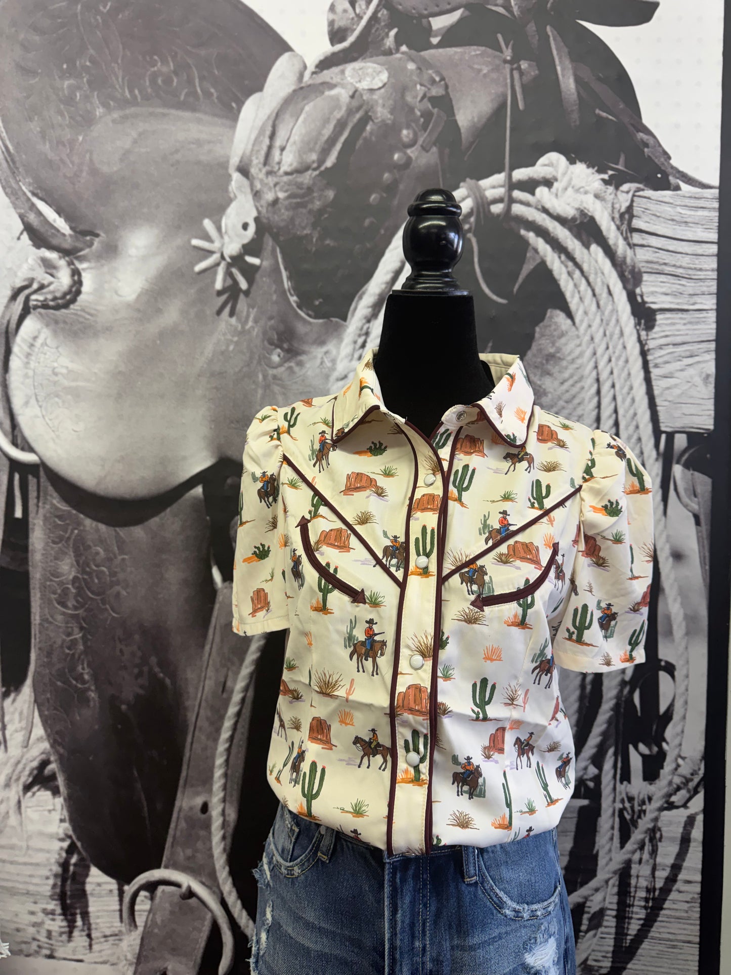Desert Pearl Snap Blouse