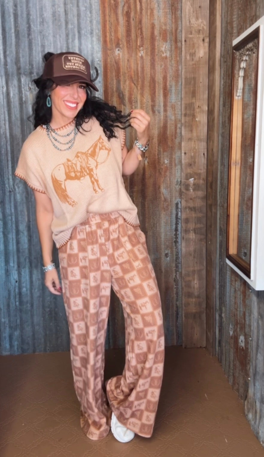Cowpony Tan Sweater