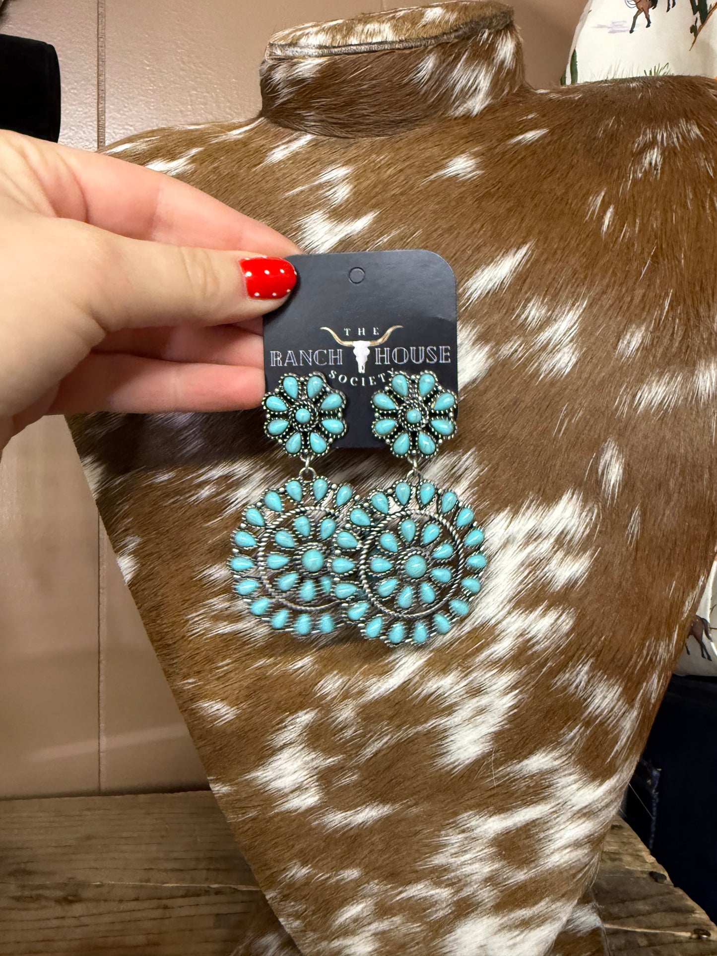 Open Range Turquoise Earrings