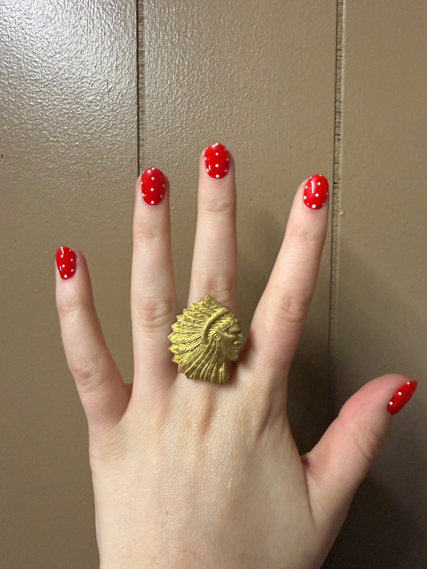 Gold Indian Head Ring