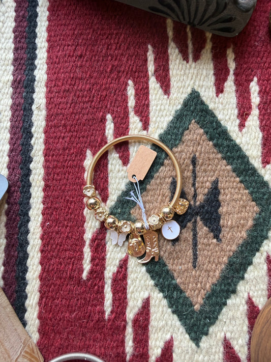 Cowgirl Charm Bracelets - Silver & Gold