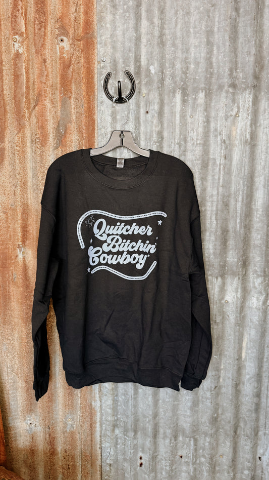 Quitcher Cowboy Crewneck